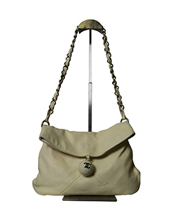 Ball Pendant Shoulder Bag, Lambskin, Cream, 8949965